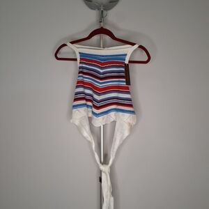 No Boundaries Multicolor Striped Tank Top